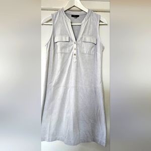 ALFANI - Faux Suede Gray Dress - Size 2 Petite